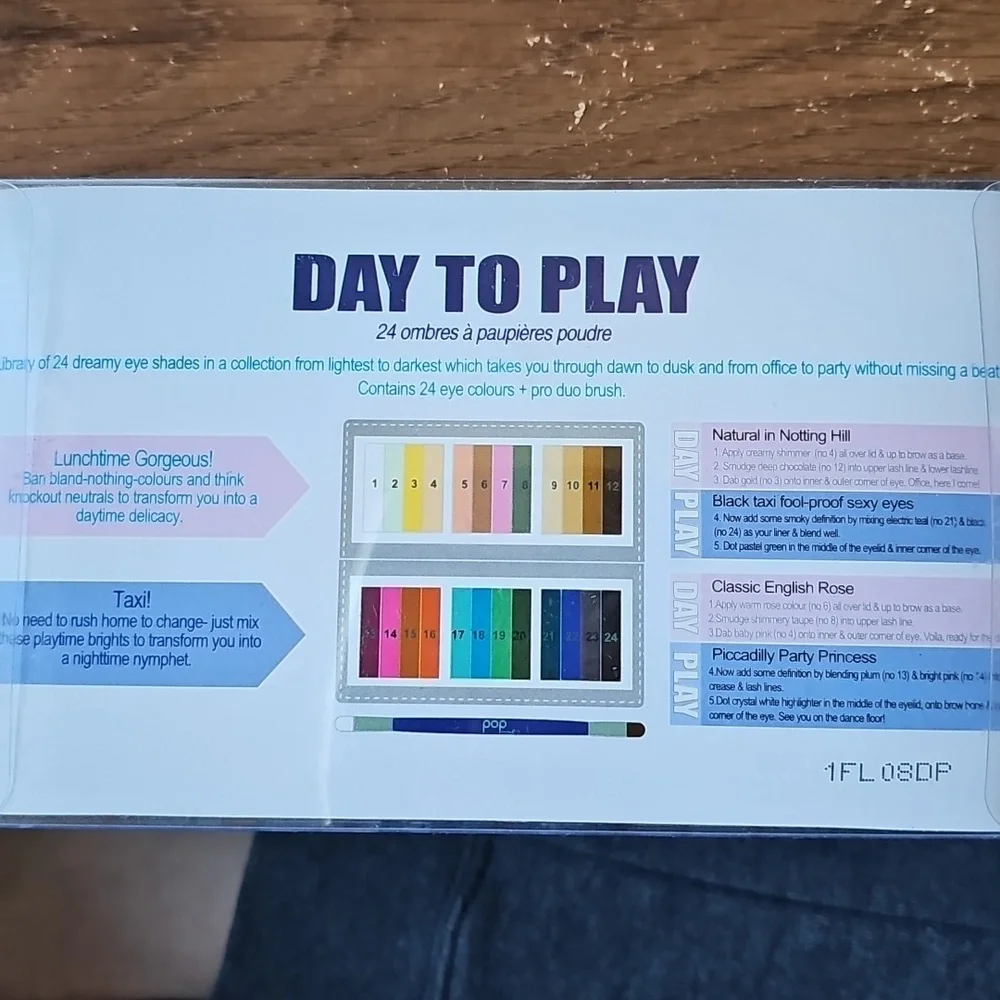 Vintage Pop Beauty Day To Play Eyeshadow Palette - Collector's Item - Never Used